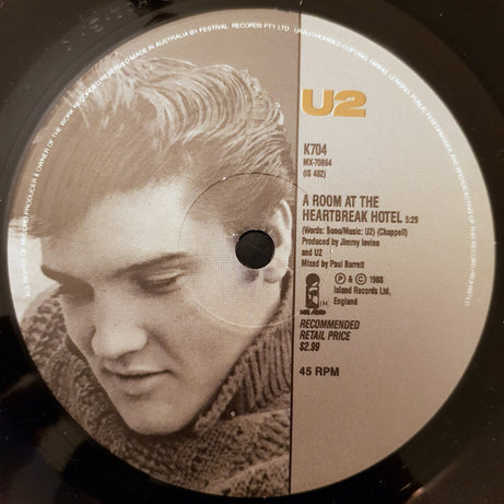 U2 : Angel Of Harlem (7", Single, Ltd)