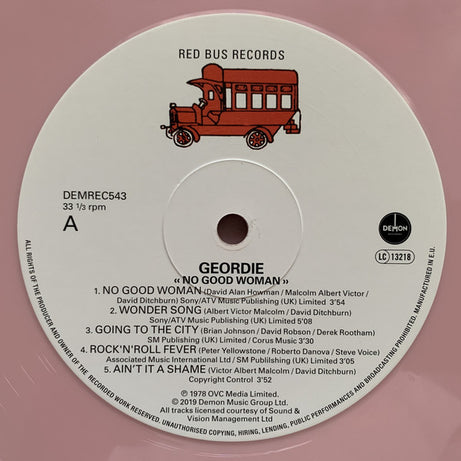 Geordie : No Good Woman (LP, Album, RE, 180)
