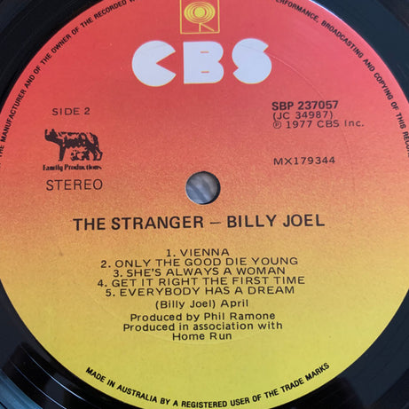 Billy Joel : The Stranger (LP, Album)