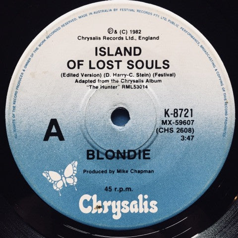 Blondie : Island Of Lost Souls (7", Single)