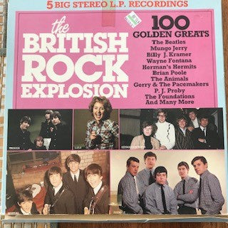 Various : The British Rock Explosion (5xLP, Comp, Box)