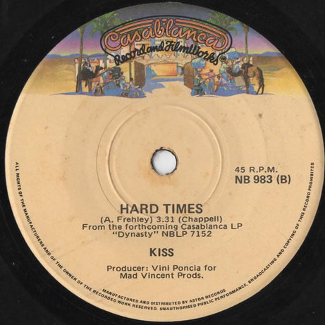 Kiss : I Was Made For Lovin' You  (7", Single)