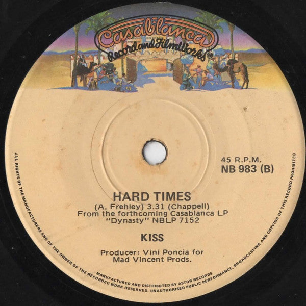 Kiss : I Was Made For Lovin' You  (7", Single)