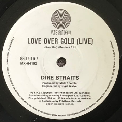 Dire Straits : Money For Nothing (7", Single)