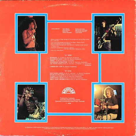 Avalanche (12) : Avalanche (LP, Album, Gat)