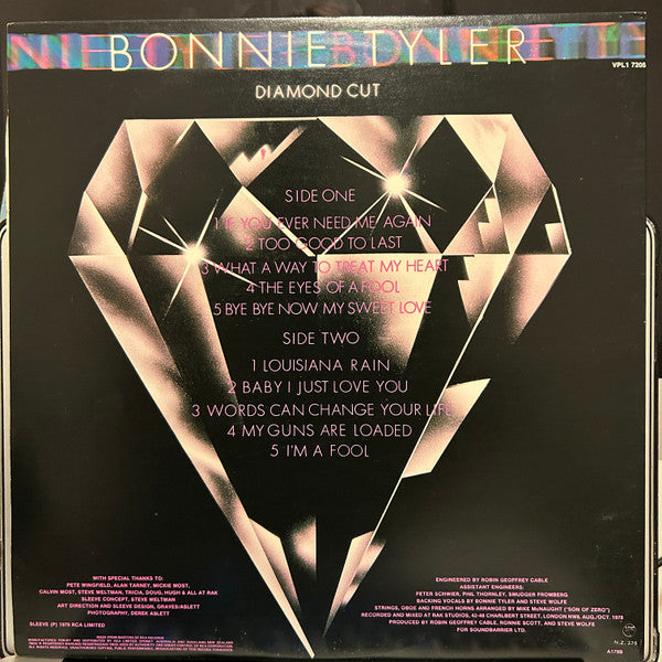 Bonnie Tyler : Diamond Cut (LP, Album, Gat)