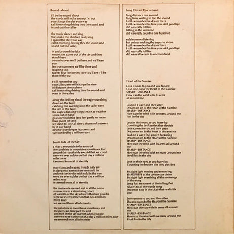 Yes : Fragile (LP, Album, M/Print, RP, Gat)