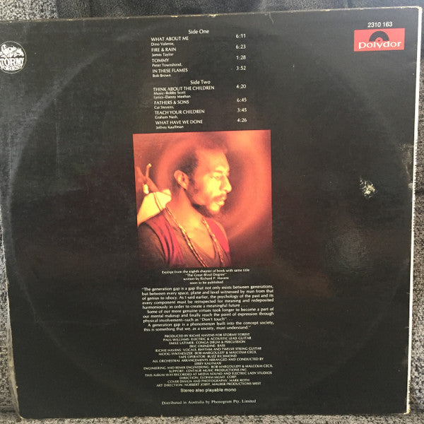 Richie Havens : The Great Blind Degree (LP, Album, Pit)