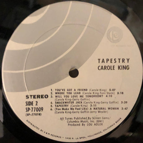 Carole King : Tapestry (LP, Album, Mon)