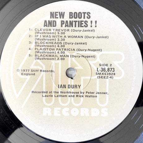 Ian Dury : New Boots And Panties!! (LP, Album, RE, Ext)