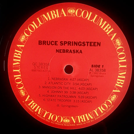 Bruce Springsteen : Nebraska (LP, Album, RE, RM, 180)