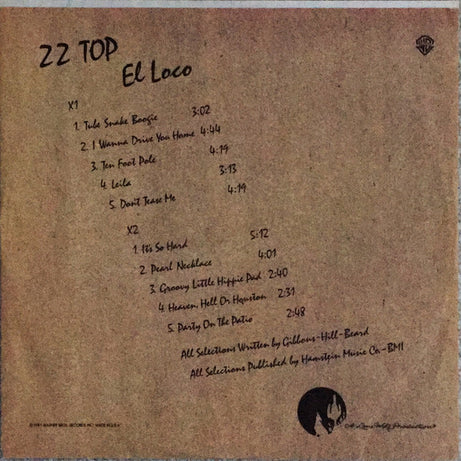 ZZ Top : El Loco (LP, Album, Club, Ter)