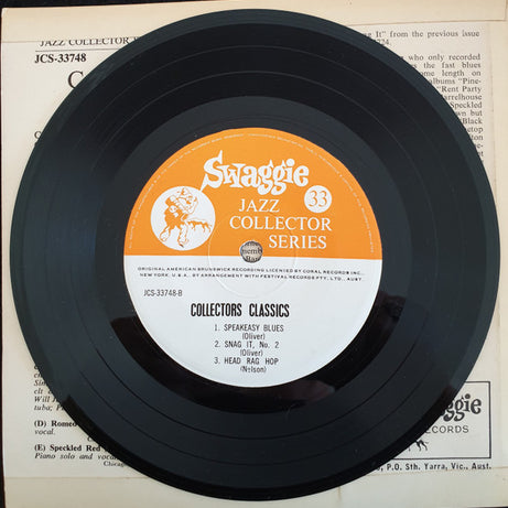 Dewey Jackson's Peacock Orchestra, King Oliver & His Dixie Syncopators, Romeo Nelson, Speckled Red : Collector's Classics Volume Two (7", EP)