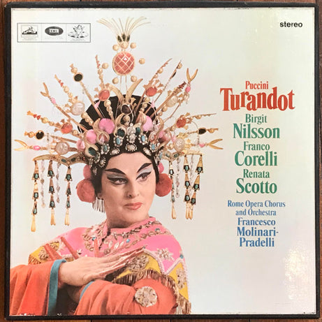 Giacomo Puccini, Birgit Nilsson, Franco Corelli, Renata Scotto, Coro Del Teatro Dell'Opera Di Roma And Orchestra Del Teatro Dell'Opera Di Roma, Francesco Molinari-Pradelli : Turandot (LP, S/Sided, Etch + LP + LP + Box)