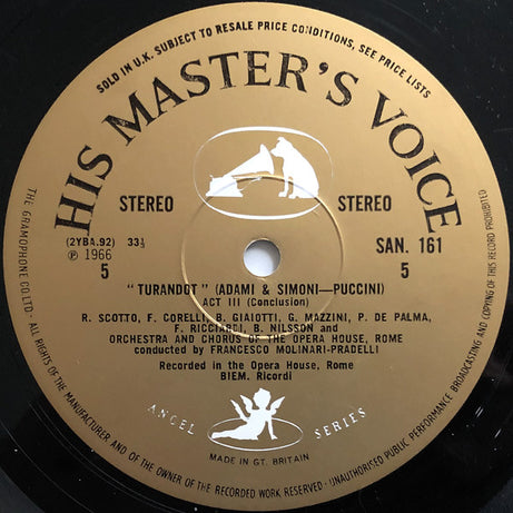 Giacomo Puccini, Birgit Nilsson, Franco Corelli, Renata Scotto, Coro Del Teatro Dell'Opera Di Roma And Orchestra Del Teatro Dell'Opera Di Roma, Francesco Molinari-Pradelli : Turandot (LP, S/Sided, Etch + LP + LP + Box)
