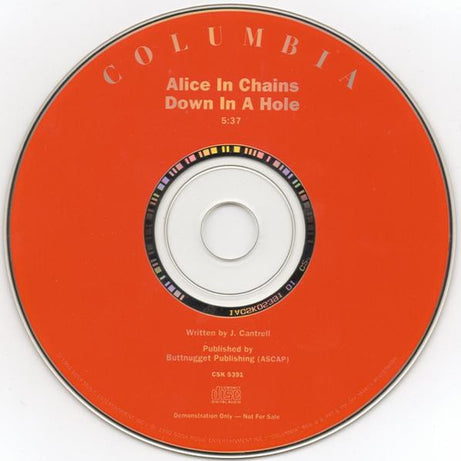 Alice In Chains : Down In A Hole (CD, Single, Promo)
