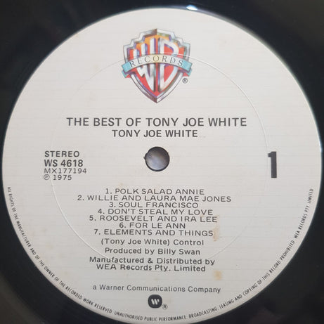 Tony Joe White : Best Of Tony Joe White (LP, Comp, RP)