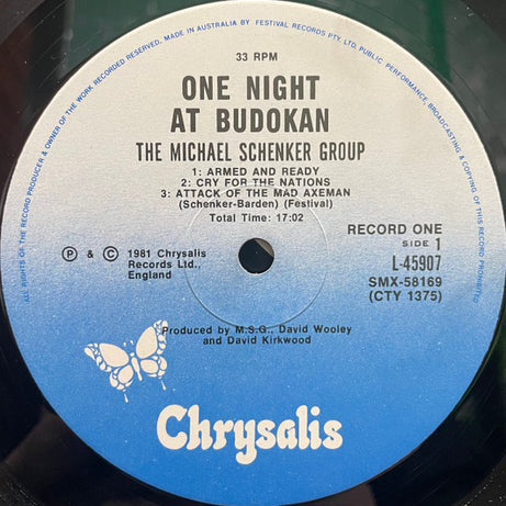 The Michael Schenker Group : One Night At Budokan (2xLP, Album, Gat)