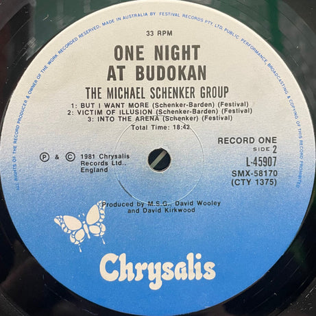 The Michael Schenker Group : One Night At Budokan (2xLP, Album, Gat)