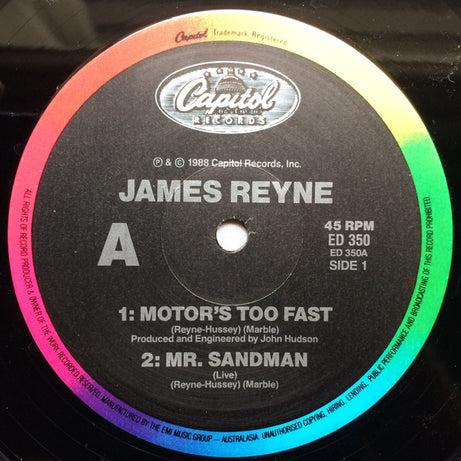 James Reyne : Motor's Too Fast (12")