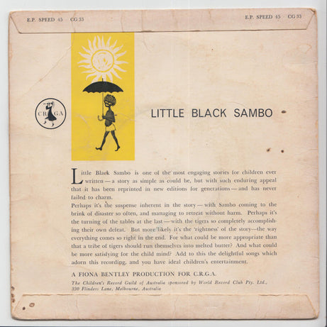 Ray Ellington : Little Black Sambo (7", EP, Mono, Club, RE)