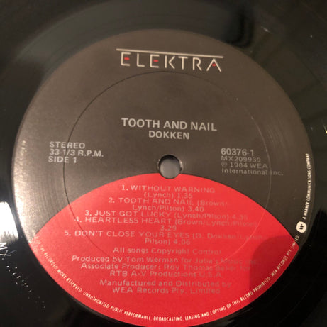 Dokken : Tooth And Nail (LP, Album)