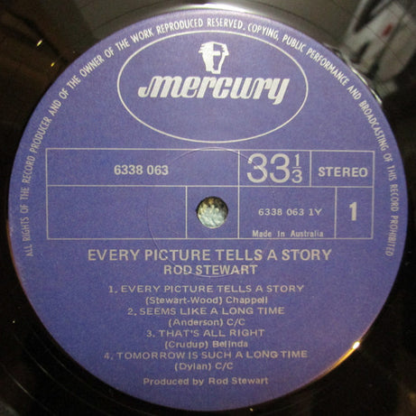 Rod Stewart : Every Picture Tells A Story (LP, Album, RP, Tri)