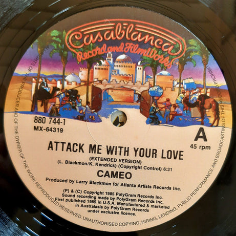 Cameo : Attack Me With Your Love (12")