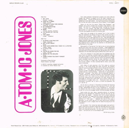 Tom Jones : A-tom-ic Jones (LP, Album, Club, RE)
