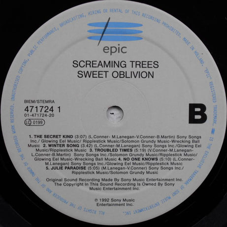 Screaming Trees : Sweet Oblivion (LP, Album)