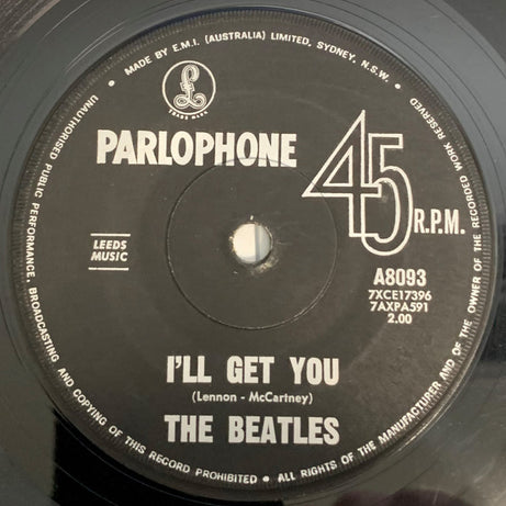 The Beatles : She Loves You (7", Single, Mono, RE)