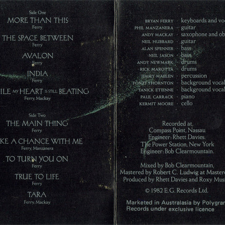 Roxy Music : Avalon (Cass, Album)