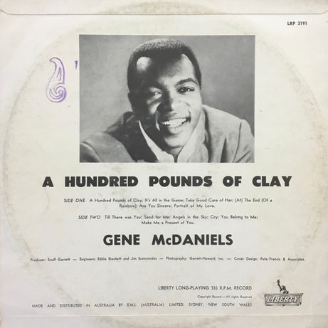 Eugene McDaniels : 100 Lbs. Of Clay! (LP, Album, Mono)