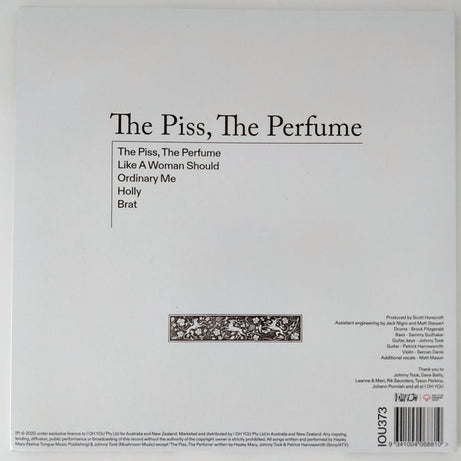 Hayley Mary : The Piss, The Perfume (10", EP)