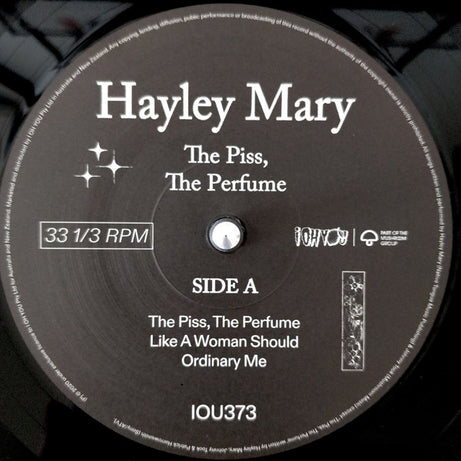 Hayley Mary : The Piss, The Perfume (10", EP)