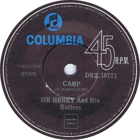 Sir Henry & His Butlers : Camp / Annie Got A Date (7", Single)