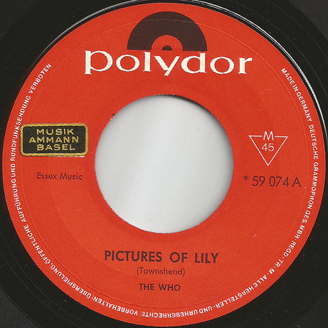 The Who : Pictures Of Lily / Doctor! Doctor! (7", Single, Mono)