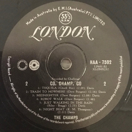 The Champs : Go, Champs, Go! (LP, Album, Mono)