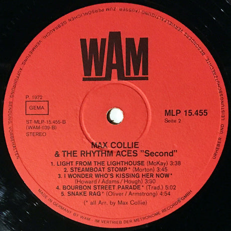 Max Collie Rhythm Aces : Second (LP)