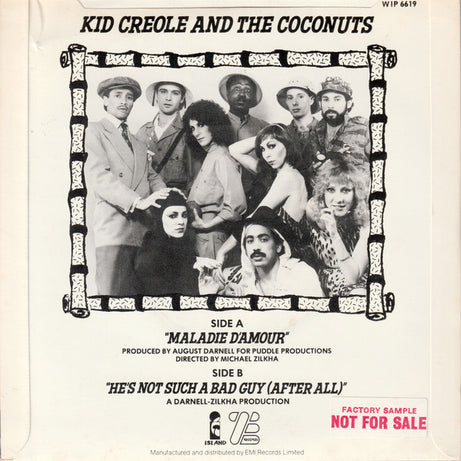 Kid Creole And The Coconuts : Maladie D'amour (7", Single)