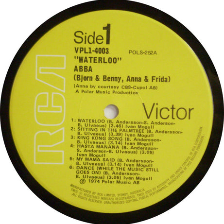 ABBA, Bjorn, Benny, Anna & Frida* : Waterloo (LP, Album)