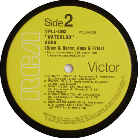 ABBA, Bjorn, Benny, Anna & Frida* : Waterloo (LP, Album)