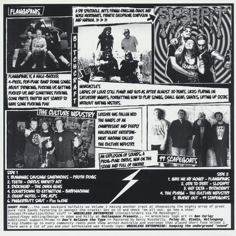 Various : Short Fuse (Australian Underground Music Compilation Volume 2) (7", Comp, Whi)