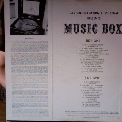 Unknown Artist : Music Box (LP, Album, Mono)