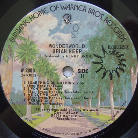 Uriah Heep : Wonderworld (LP, Album, San)