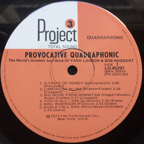 Enoch Light, Tony Mottola, Sammy Kaye, The World's Greatest Jazz Band : Provocative Quadraphonic LP (2xLP, Comp, Quad)