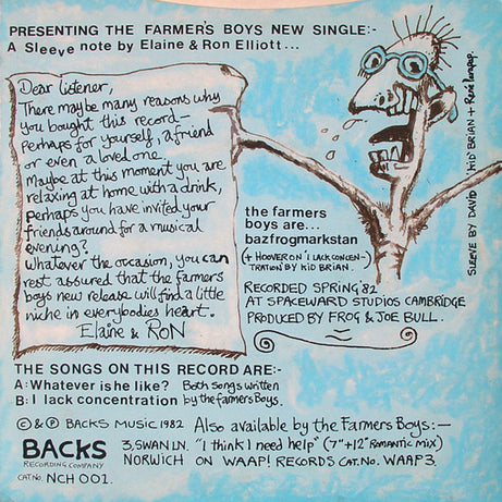 The Farmer's Boys : Whatever Is He Like? (7")