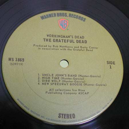 The Grateful Dead : Workingman's Dead (LP, Album, Ter)