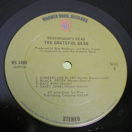 The Grateful Dead : Workingman's Dead (LP, Album, Ter)