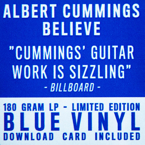 Albert Cummings : Believe (LP, Album, Ltd, Blu)